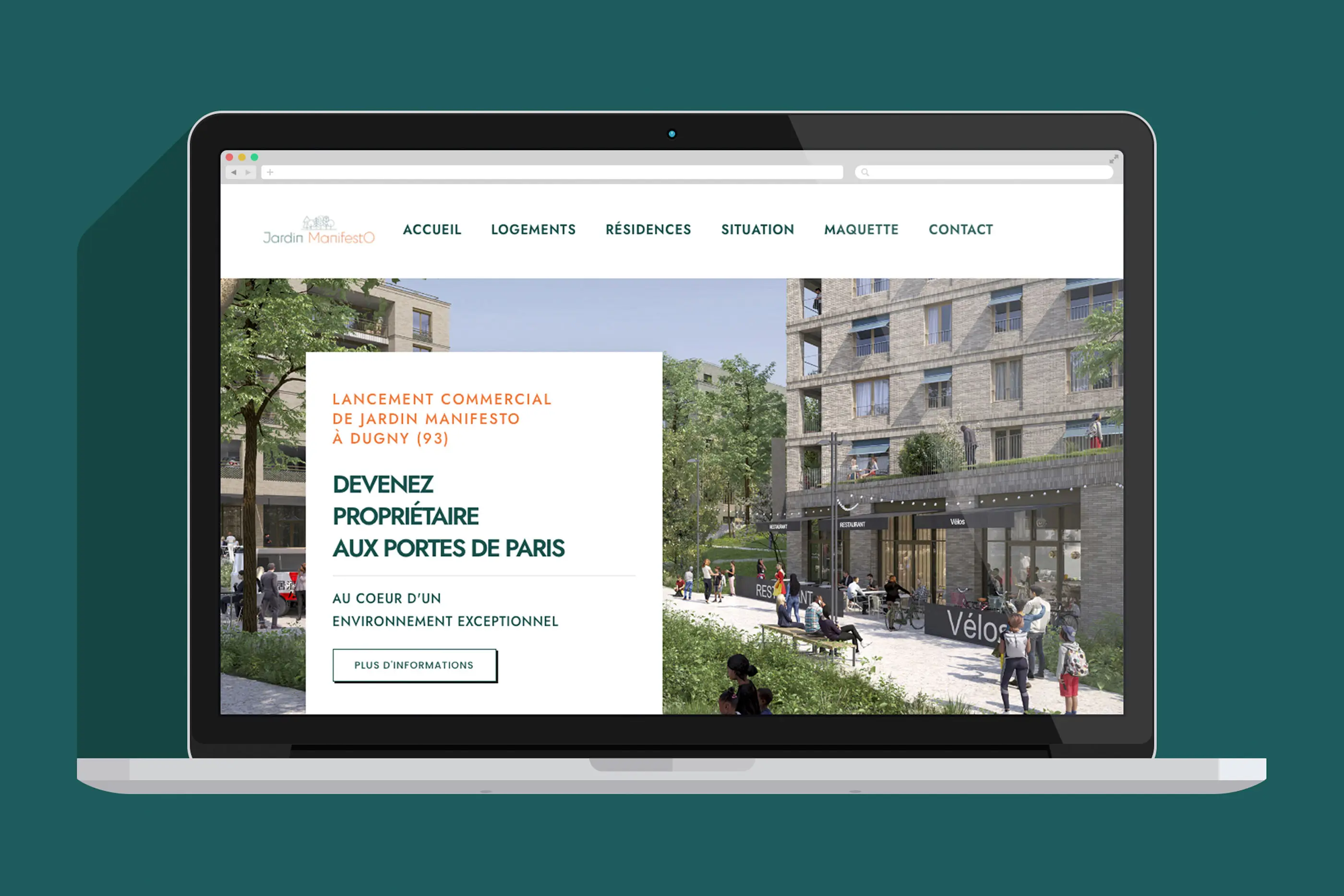 Site web lancement commercialisation