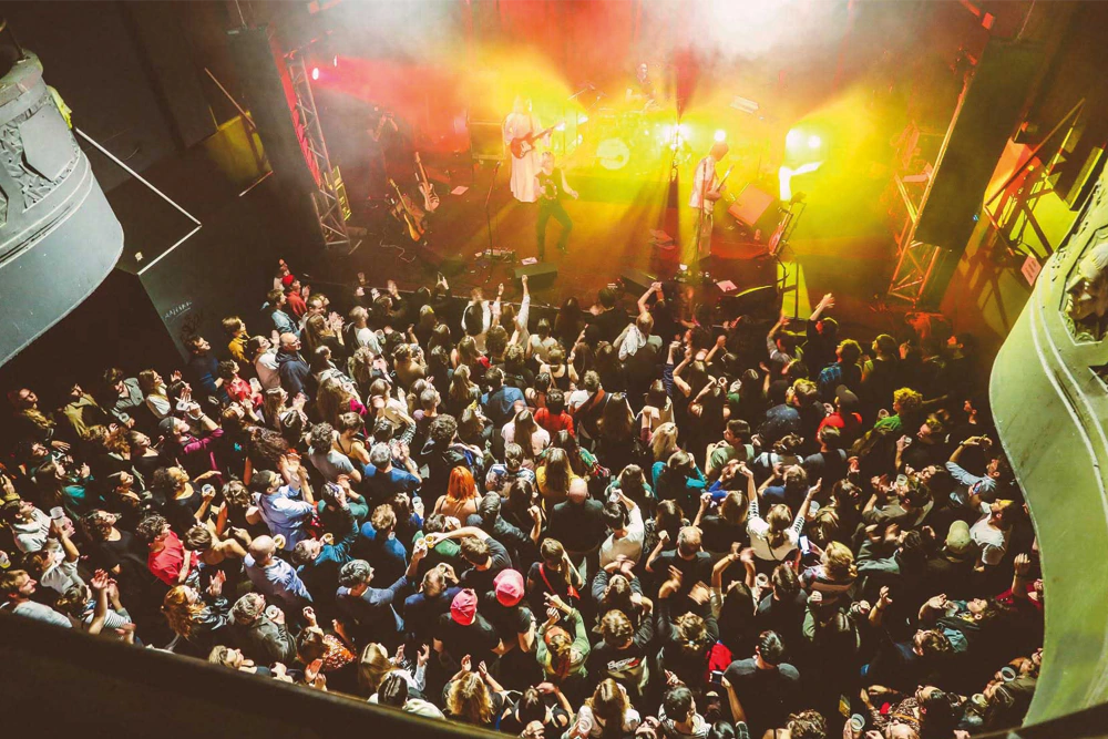 Concert au Rockstore, vue depuis le balcon